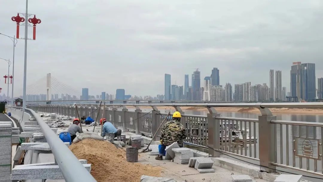 副市长江新洪在沿江中北大道提升改造项目调研疫情防控和项目乐鱼（中国）